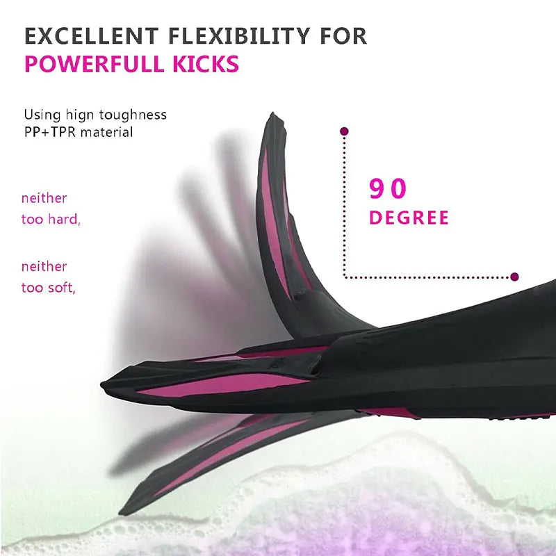 Gugmoy Limited Edition Swimming Training Fins,Comfortable Silicone Swim Fin for Swimming and Diving