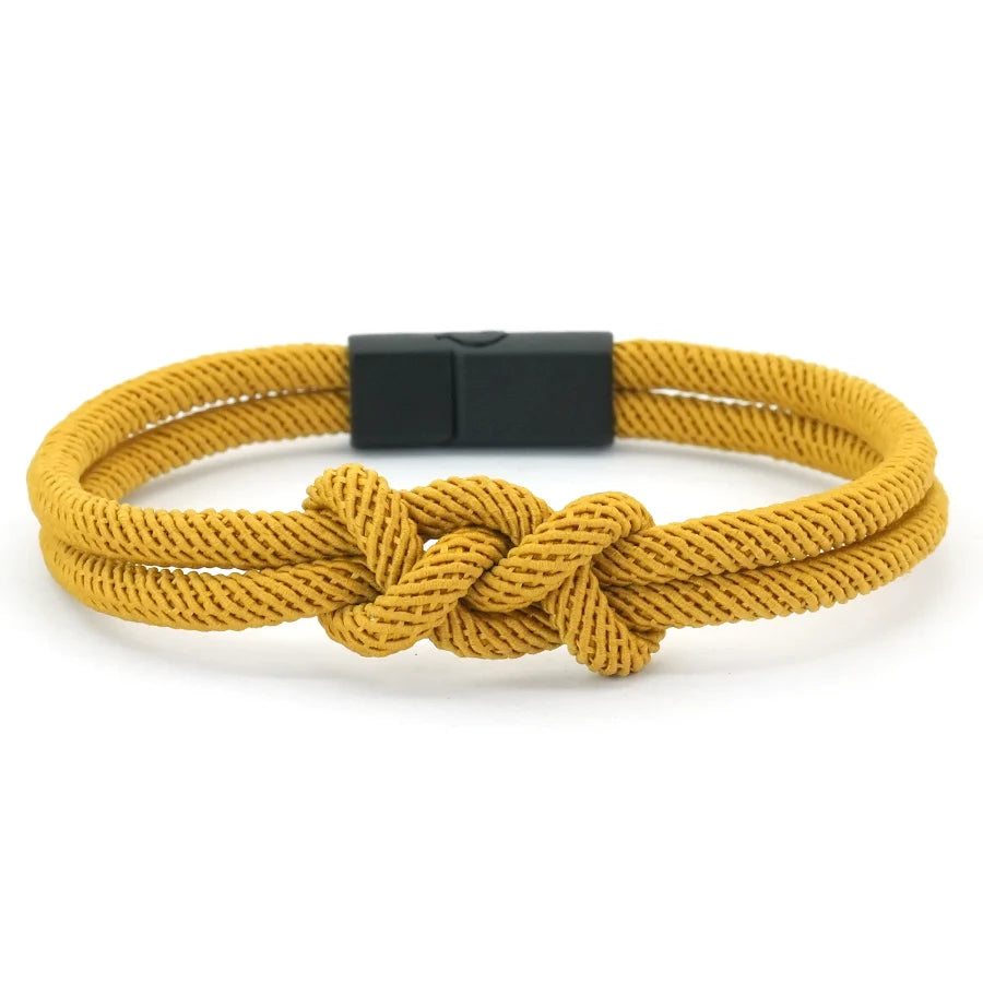 New Unique Handmade Men Bracelet 6 Colors Available A Grade 4mm String Wish Fabric Wrap Braslet Bangle Lucky Red Thread Braclet