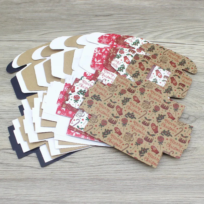 Cajitas de Regalo Kraft con Ventana - 10 Piezas 5.5x5.5x2.5cm