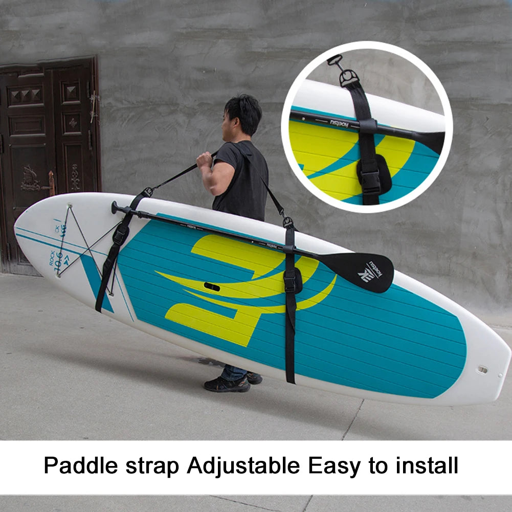 Adjustable Surfboard Shoulder Strap Carry Sling Stand Up Paddleboard Surf Board Surf Fins Paddle Wakeboard Surfing Kayak Tool