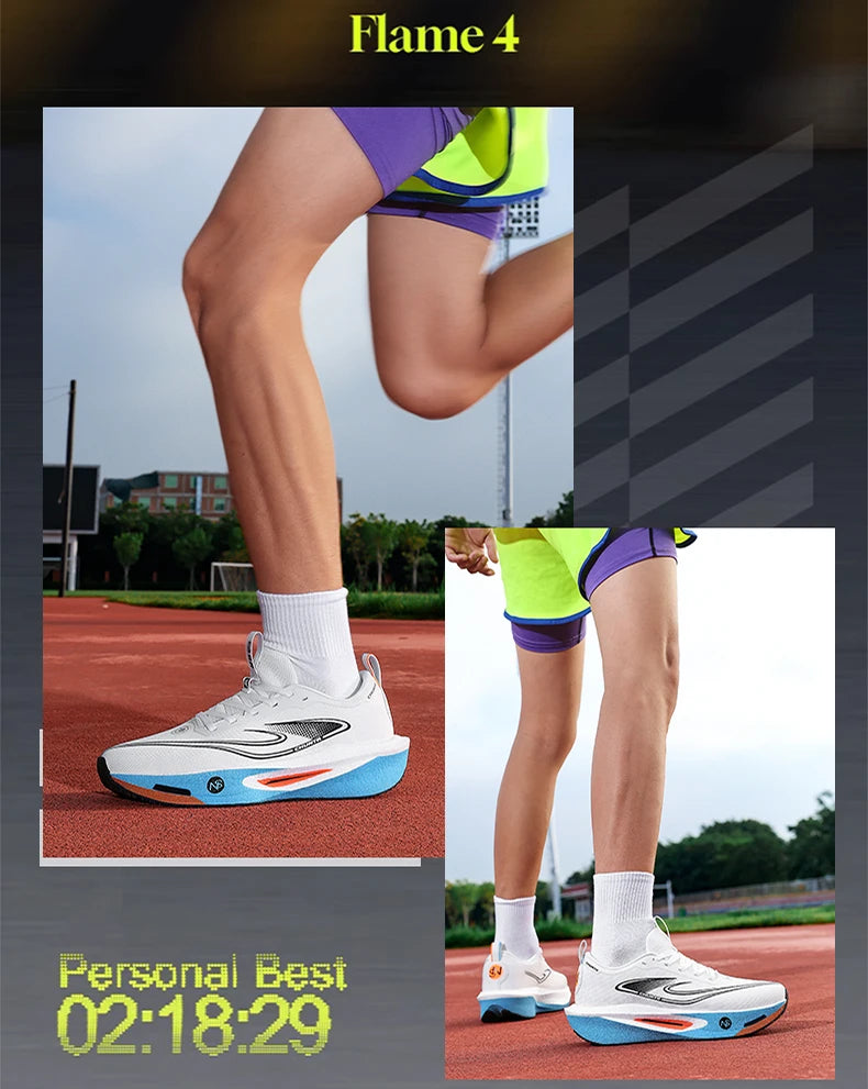  Running Shoes Men Carbon Plate Speciality Marathon Sports Breathable Lightweight Women's Comfortable Chunta Leisure Sneakers