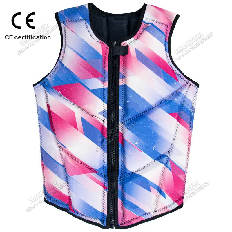 Wakesurf Comp Vest CE Approved Neoprene Life Jacket Premium Quality Impact Vest But Great for All Other Watersports Activities