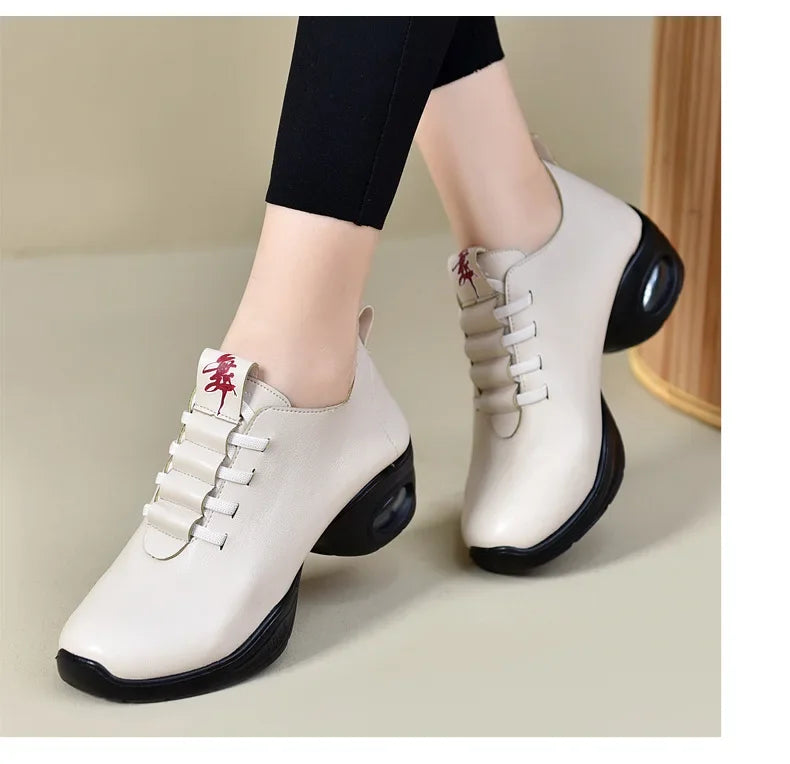 Dancing Shoes For Women Sports Feature Modern Dance Jazz Shoes Soft Outsole Breath Dance Shoes Female Waltz Sneakers
