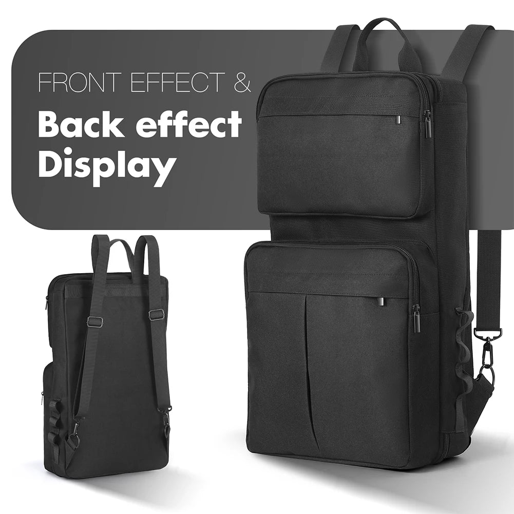 DJ Backpack for Pioneer DDJ-400 DDJ-FLX4/Roland DJ-202 DJ Mixer Case DJ Controller Case Carrying Case Adjustable Shoulder Strap