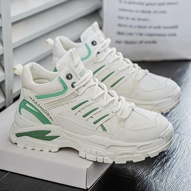 Men's Outdoor Sports Casual Shoes Anti-slip Heightening Dad Sneakers Trendy Hiking Shoes Comfortable Men Zapatillas Hombre