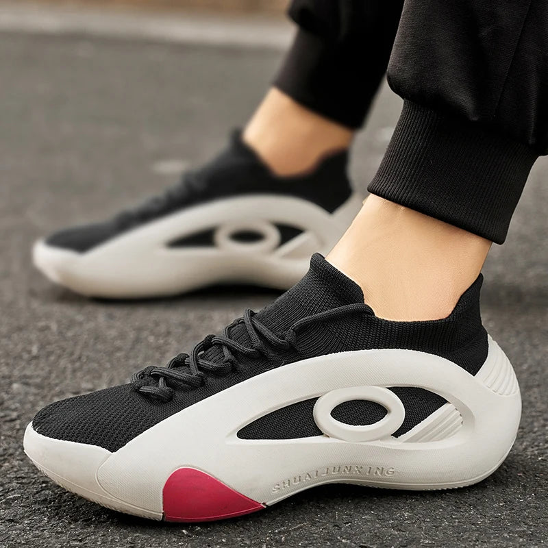 2025 New Men's Basketball Shoes Are Wear-resistant, Anti-slip, Casual Sports Shoes, Lightweight and Breathable Mesh Shoes