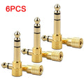 10/5PCS Jack 3.5 To 6.35 Audio Adapter 6.5mm To 3.5mm Converters Male Female Connector Headphone Plug 6.3mm Consumer Electronics
