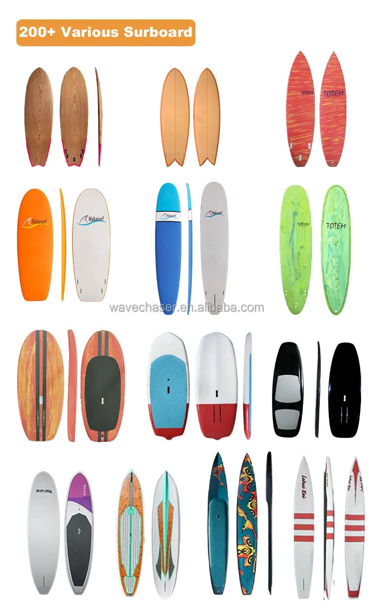 Custom Hydrofoil Downwind Carbon Foilboard Clear Epoxy Fiberglass EPS Surfboard Inflatable Paddle Board Water Sports
