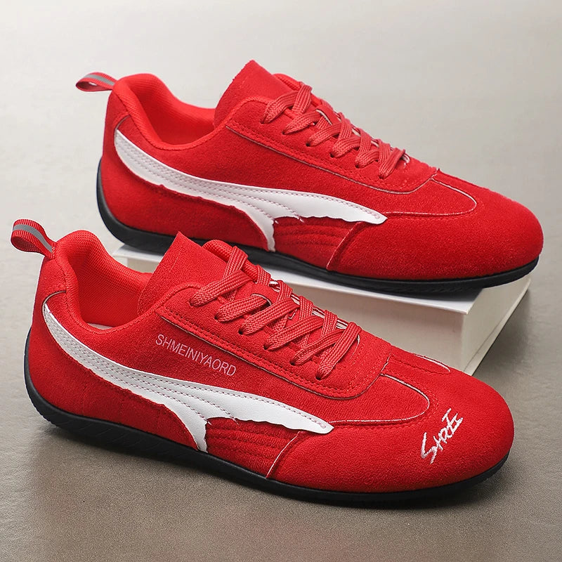 Versatile Sporty Casual Shoes New White Sneakers Women's Style Autumn Retro Agan De Train Shoes Fashionable Low Top Rubber Sole