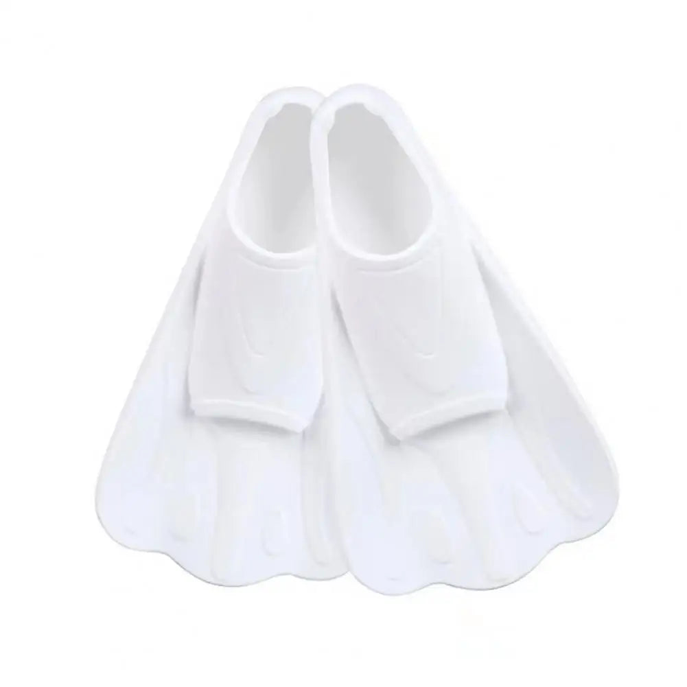 1 Pair Swim Fins Comfortable Non-slip Professional Auxiliary Training Silicone Short Swimming Training Flippers Water Sports