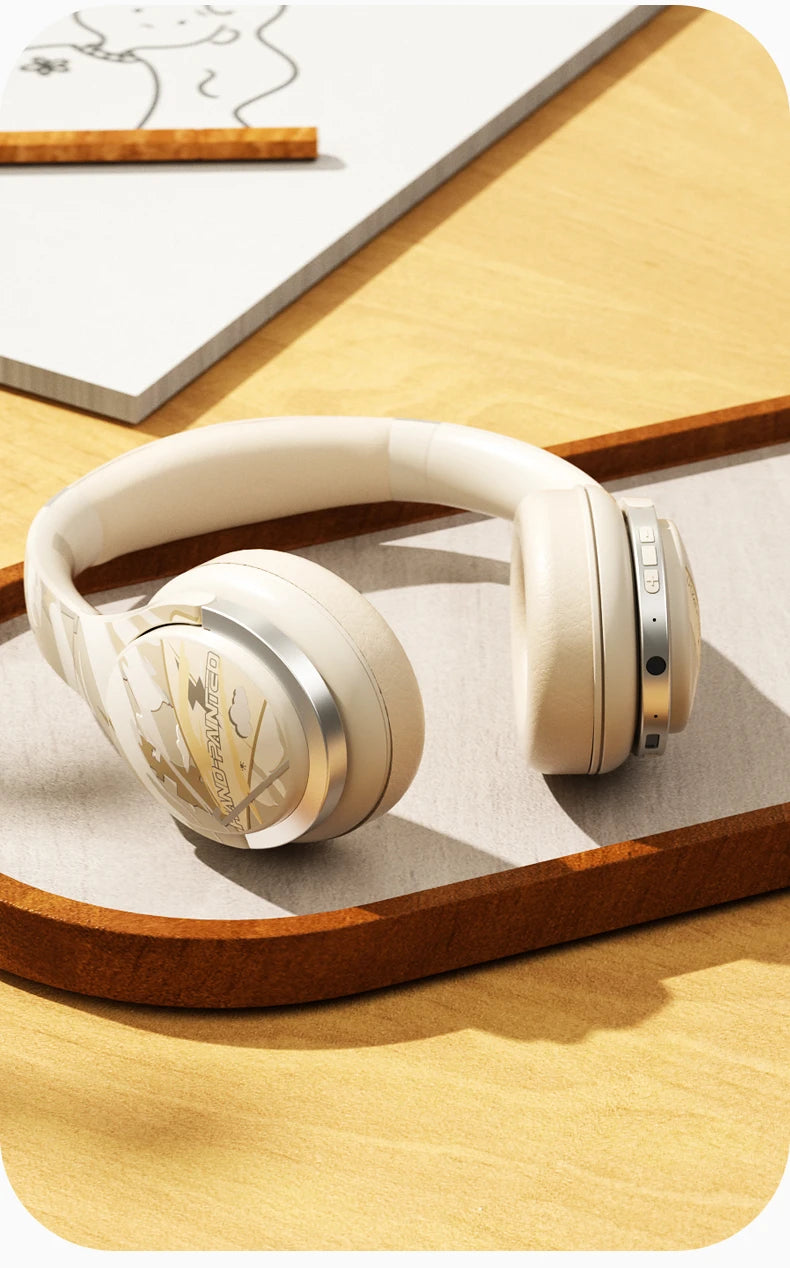 Girls Active Noise Cancelling Wireless Bluetooth Over-Ear Headphones, Memory Foam Ear Cups,100H Playtime,Kids Headset with Mic