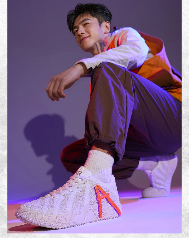 Sports and leisure shoes, men's shoes, marathon oversized air cushioned shoes, fly woven all season rubber, wear-resistant, anti