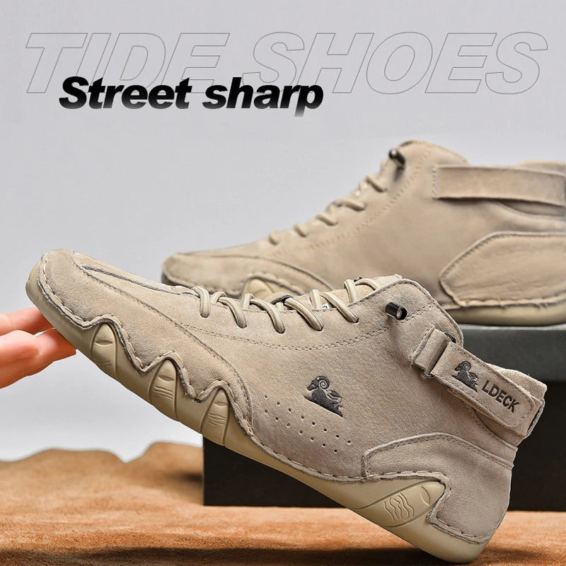 Men Sneakers Shoes for Men 2023 Casual Vulcanized Shoes Outdoor Light Lace-Up Pu Leather Fashion Roman New Tennis Zapatillas