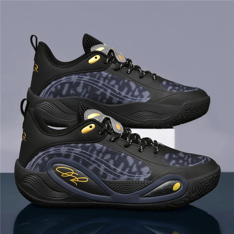 Men's Basketball Shoes Breathable Cushioning Non-Slip Wearable Runing Shoes Gym Training Athletic Basketball Sneakers for Women