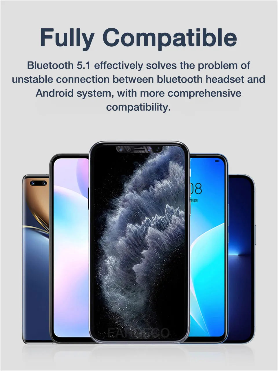 EARDECO Business Bluetooth Earphones Headset Hearing Aids Wireless Headphones with Microphone Auriculares Handsfree Earphone