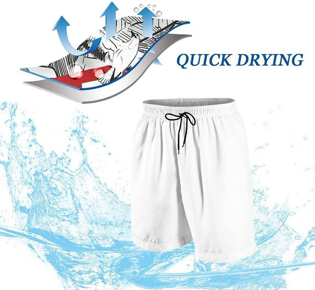 Men Summer Casual Beach Shorts Capybaras For Men Quick Dry Mens Drawstring Waist Surf Swimming Shorts