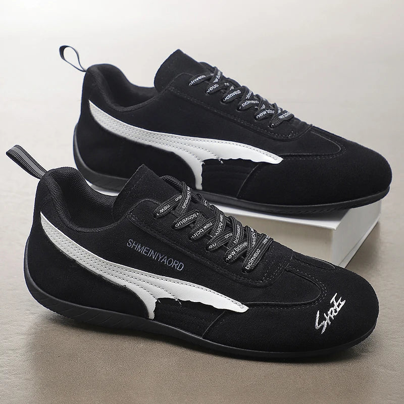 Versatile Sporty Casual Shoes New White Sneakers Women's Style Autumn Retro Agan De Train Shoes Fashionable Low Top Rubber Sole