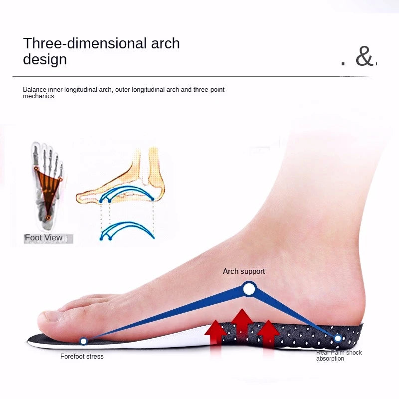 Men's and Women's Sports Shoes, Basketball Insoles, Sweat Absorbing, Breathable, Comfortable and Shock-absorbing Silicone Pads