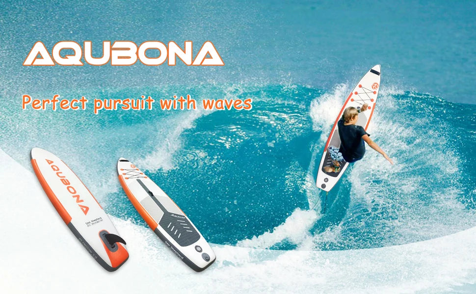 AQUBONA Fiberglass Honeycomb Surfboard Fin Thruster Surf Fin or Quad Set Single Tab or Dual Tab S/M/L Size With Key and Screws