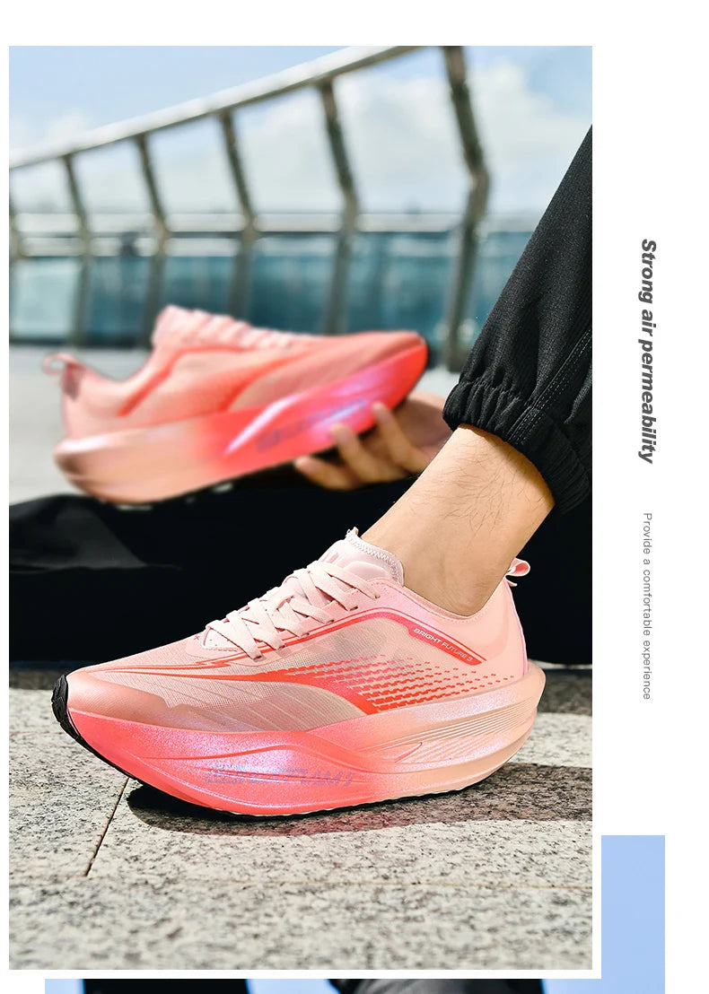 NEW Running Shoes Casual Carbon Board Marathon Men Sports Breathable Lightweight Women's Comfortable Athletic Antiship Sneakers