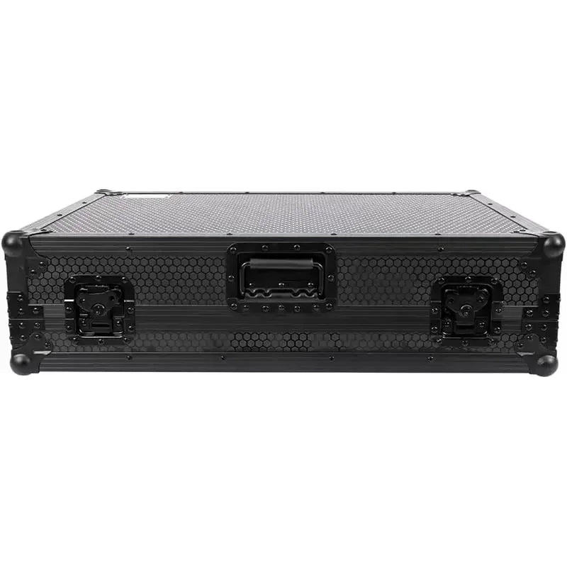 Black DJ Flight Case DDJ-FLX10 With Laptop Platform &amp; Wheels Flight Case