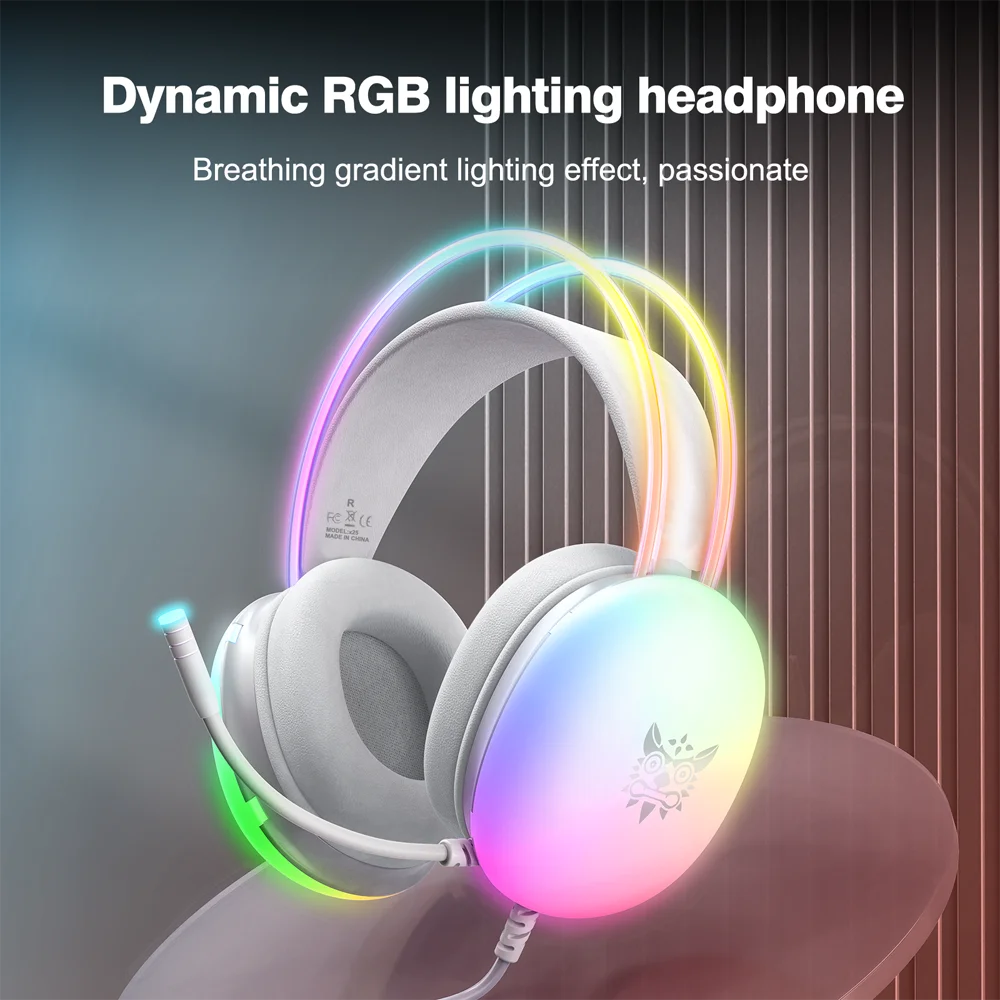 Gaming Headphone Headset Wired Earphone Earbuds Gamer For iPhone Phone PC With Cable Microphone Mic Fone RGB Portable Head Set