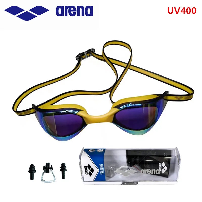 ARENA professional racing goggles high-definition waterproof and anti fog UV400 competition training swimming goggles