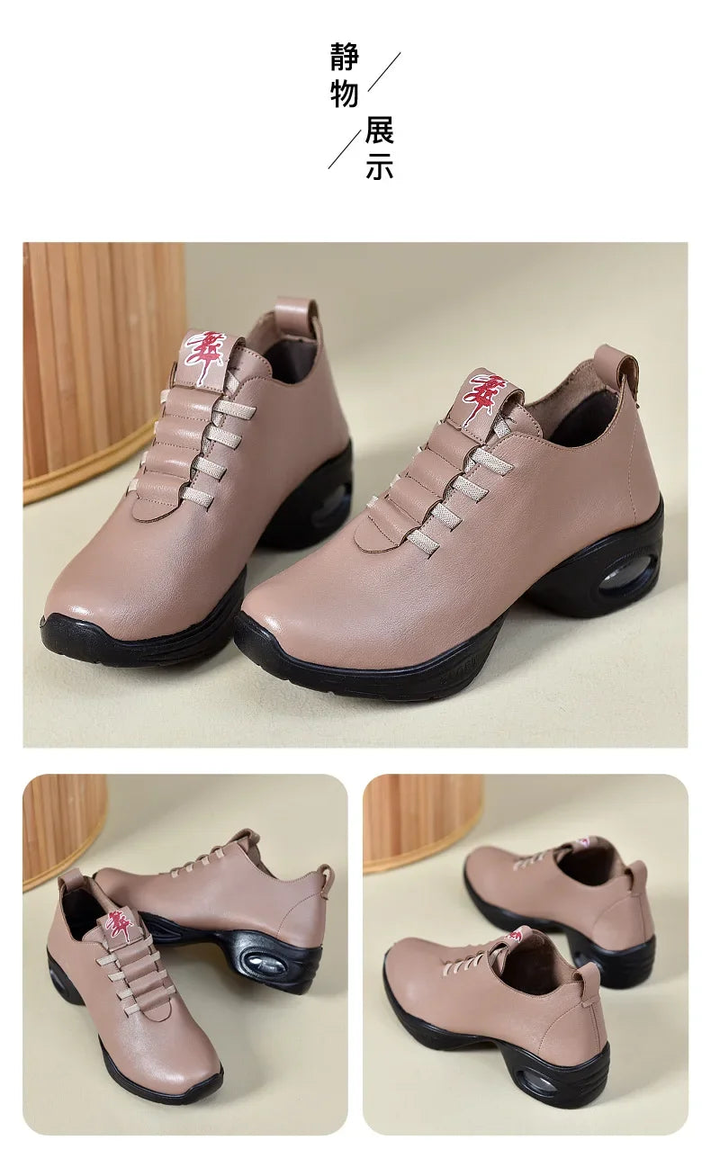 Dancing Shoes For Women Sports Feature Modern Dance Jazz Shoes Soft Outsole Breath Dance Shoes Female Waltz Sneakers