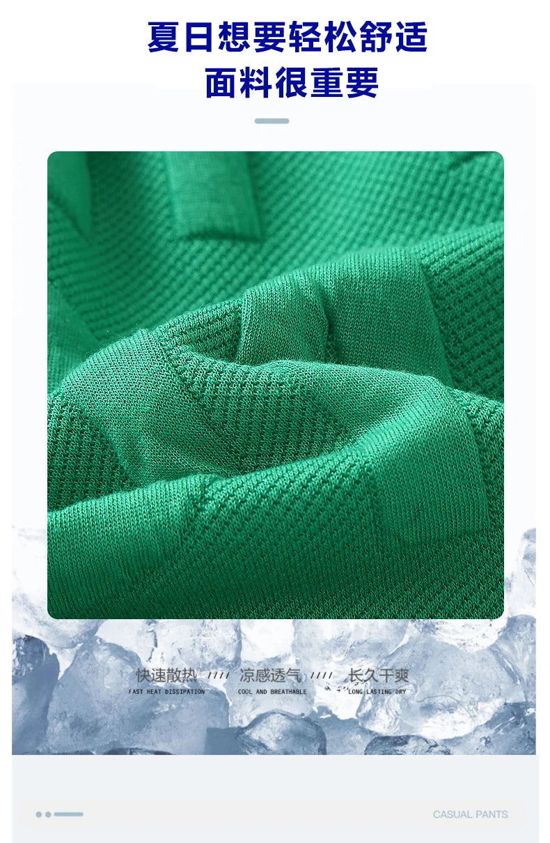 New Fashion knitted Shorts Men Comfortable Elastic Waist Clothing Male Breathable Short Trousers plus size