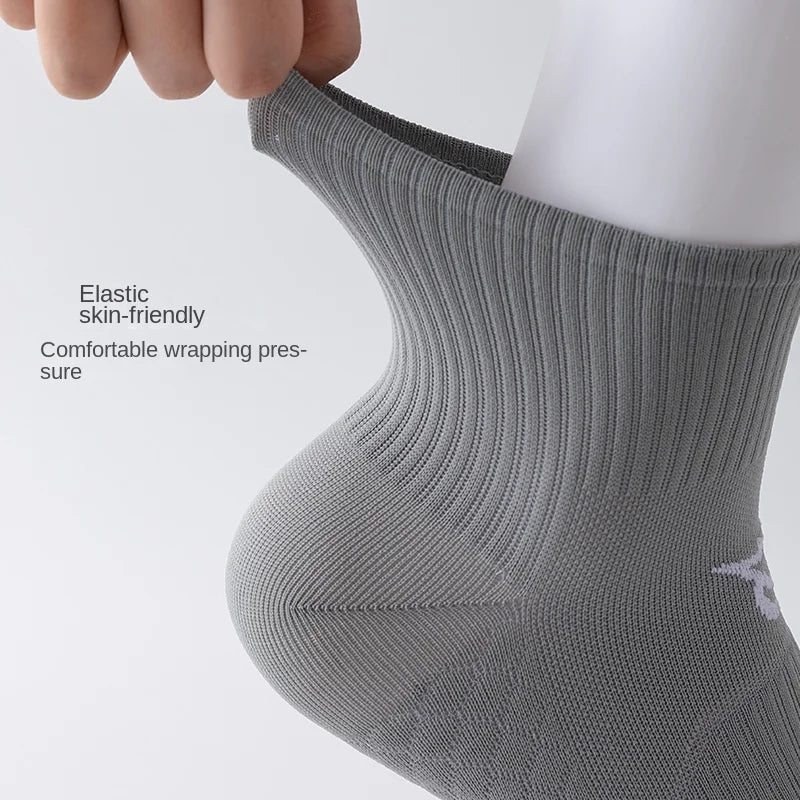 Sports socks, women's running tube, breathable yoga, skipping rope, quick drying short socks, anti odor and sweat absorbing for