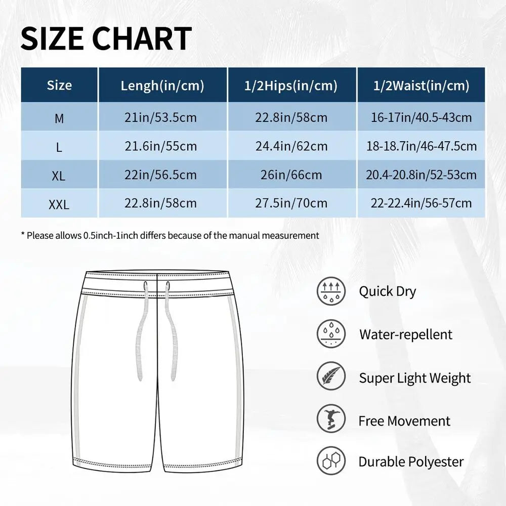 Men Summer Casual Beach Shorts Capybaras For Men Quick Dry Mens Drawstring Waist Surf Swimming Shorts