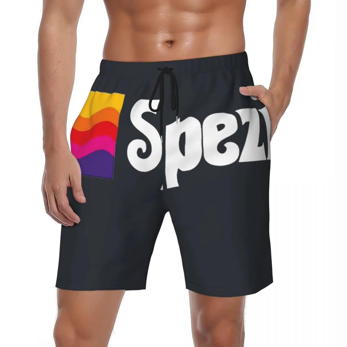 Male Board Shorts Paulaner Spezi Casual Beach Trunks Germany Soda Drink Sports Fitness High Quality Plus Size Beach Short Pants