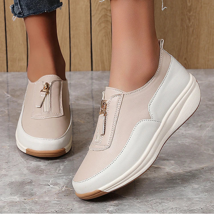 Women's Sports Shoes 2025 New White Shoes Woman Flats Casual Shoes Zapatillas De Mujer Flat Sneakers Casual Footwear Women