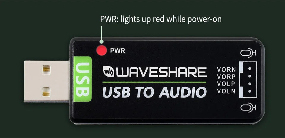 USB Audio Module Driver Free USB-A stereo codec Onboard microphone and speaker interface For Raspberry PI/Jetson Nano/PC