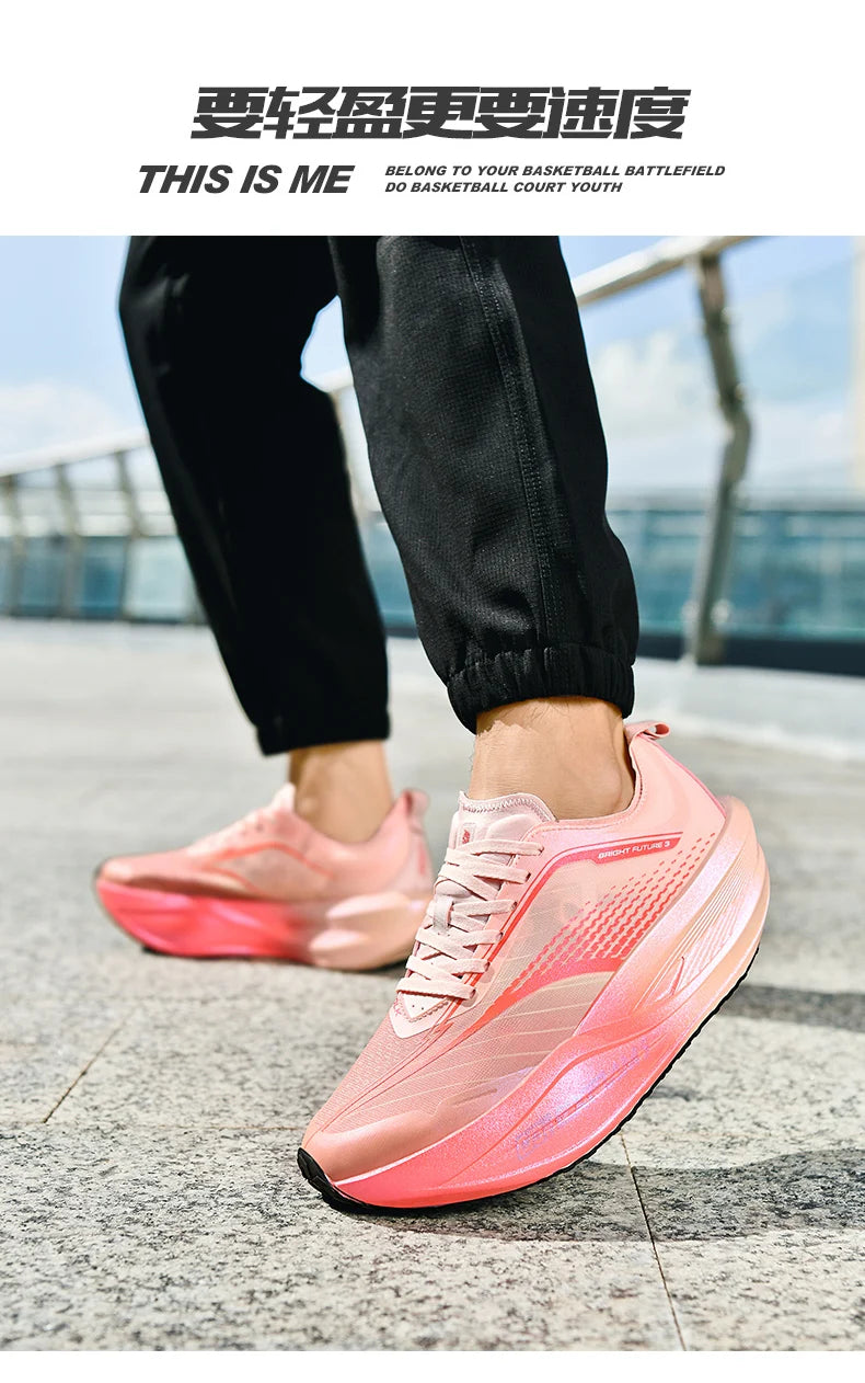 NEW Running Shoes Casual Carbon Board Marathon Men Sports Breathable Lightweight Women's Comfortable Athletic Antiship Sneakers