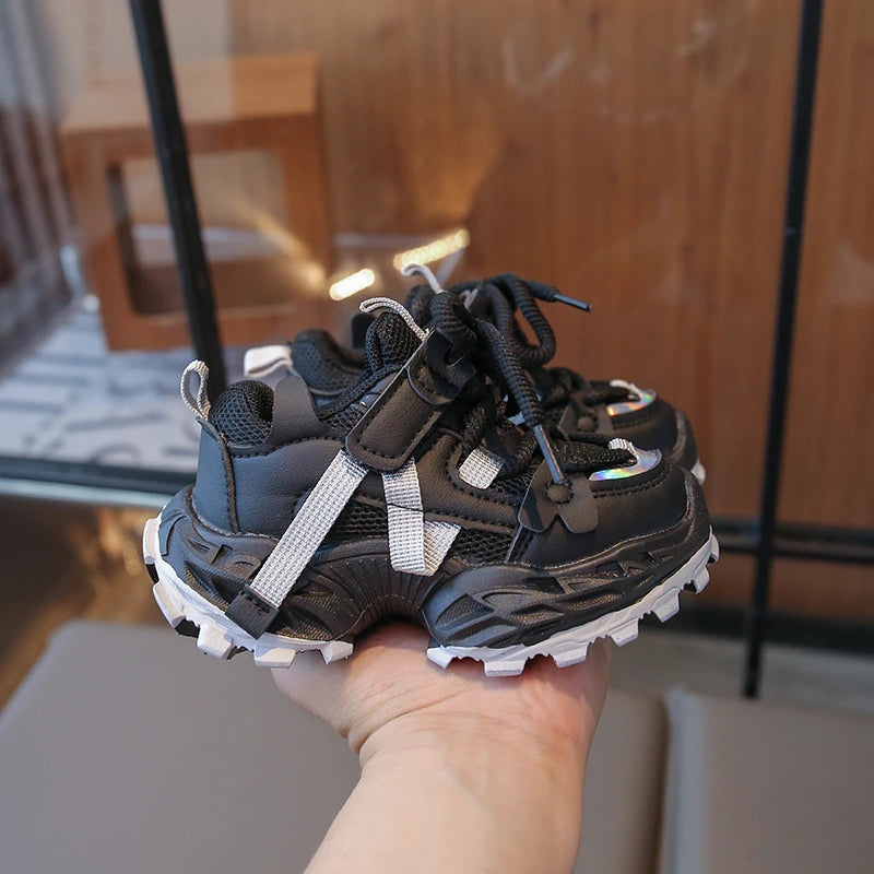 Children's Sports Shoes School New Girls Boys Causal Running Sneakers Non-slip Breathable Kids Fashion Basketball Shoes Platform