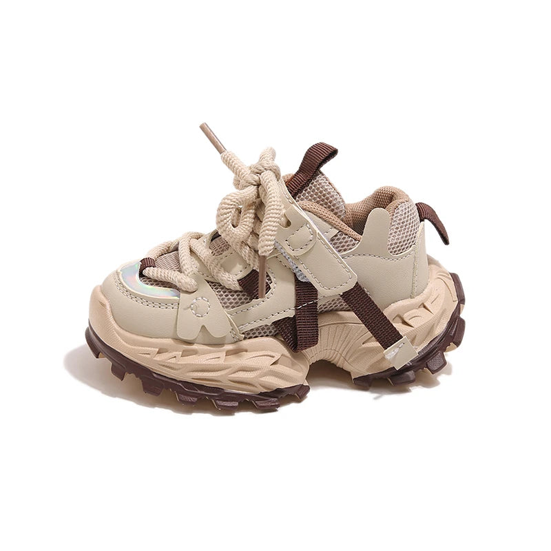 Children's Sports Shoes School New Girls Boys Causal Running Sneakers Non-slip Breathable Kids Fashion Basketball Shoes Platform