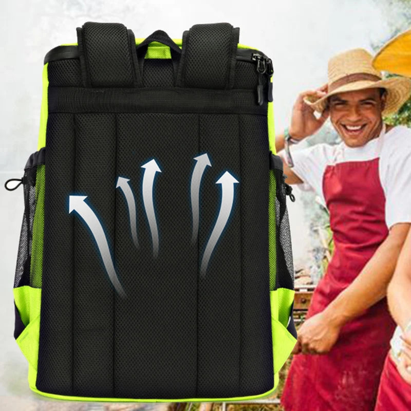 30L Cooler bag Soft Large 36 Cans Thermal Backpack Insulated Bag Fridge Travel Beach Ice Beer Leak-proof Food Storage Backpack